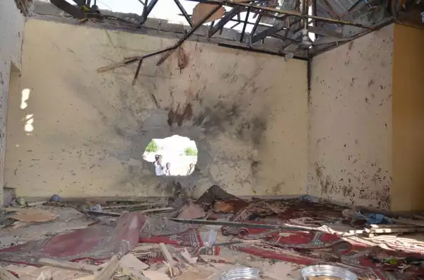 Photos From The Suicide Bomb Blasts On Maiduguri Mosque This Morning
